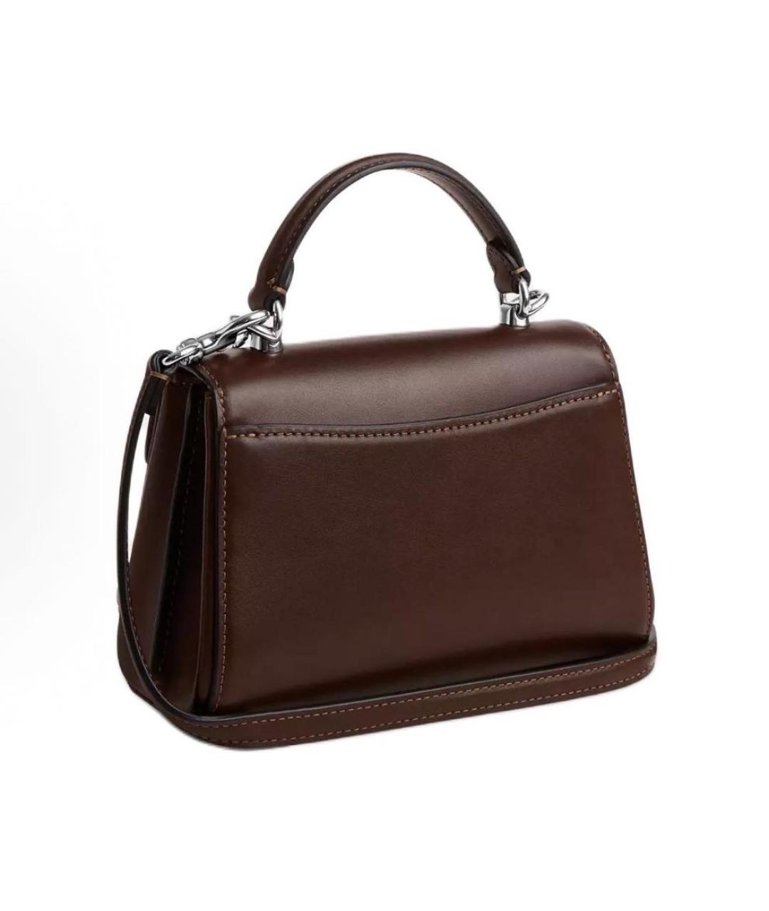 COACH Коричневая кожаная сумка тоут, фото 2