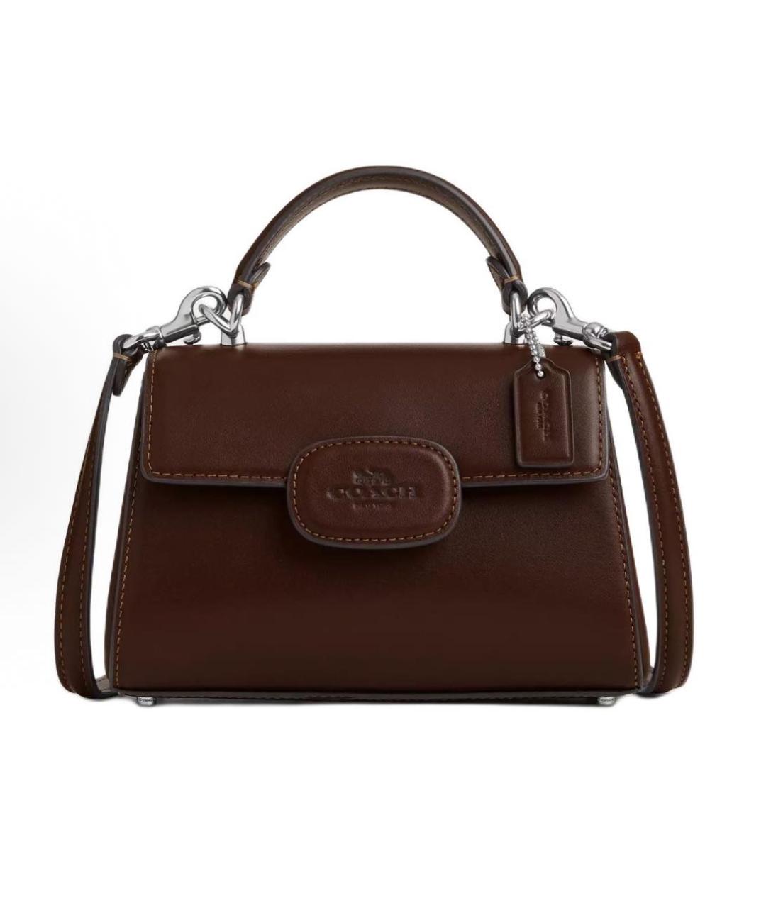 COACH Коричневая кожаная сумка тоут, фото 1