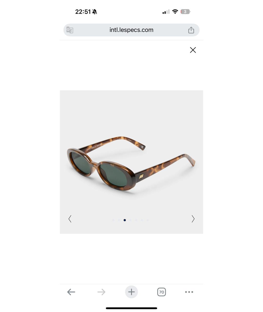 LE SPECS Пластиковые солнцезащитные очки, фото 2