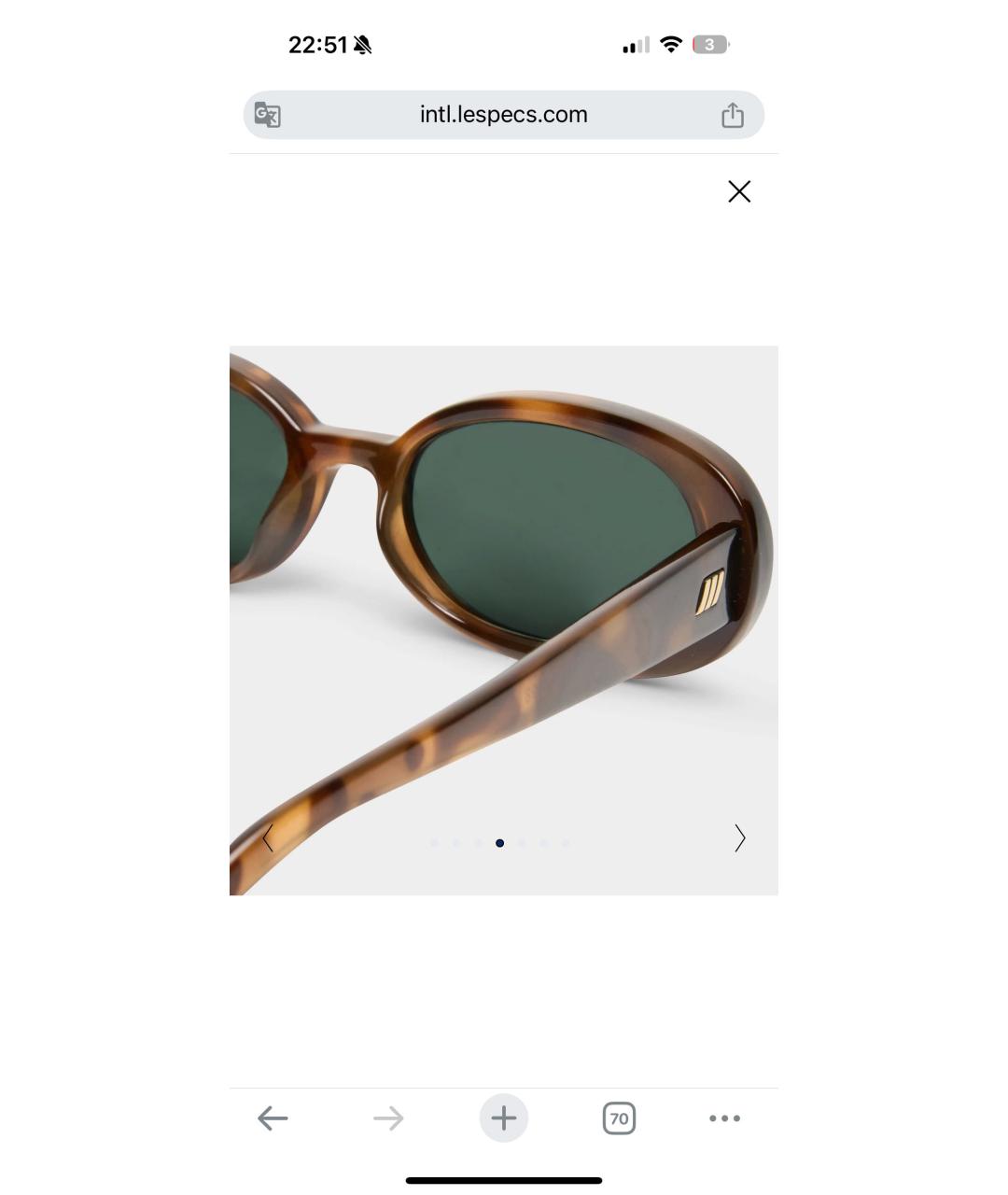 LE SPECS Пластиковые солнцезащитные очки, фото 3