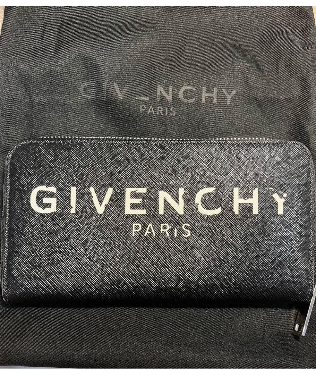 GIVENCHY Черный полиуретановый кошелек, фото 7
