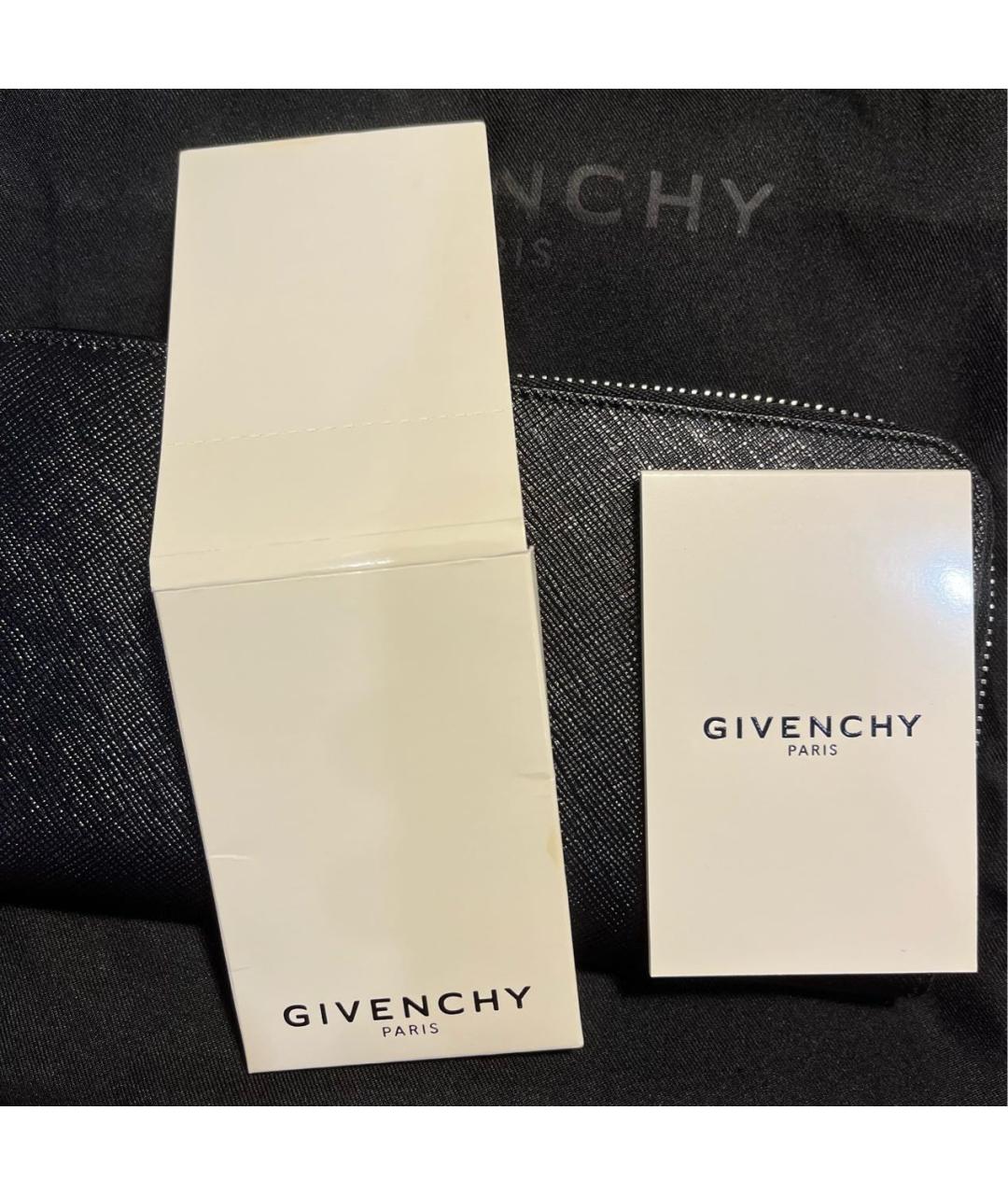 GIVENCHY Черный полиуретановый кошелек, фото 5