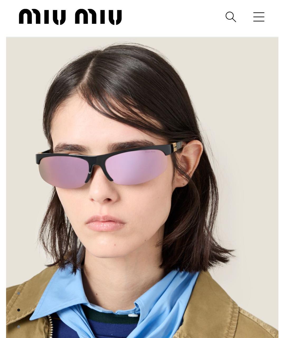 MIU MIU Мульти пластиковые солнцезащитные очки, фото 5