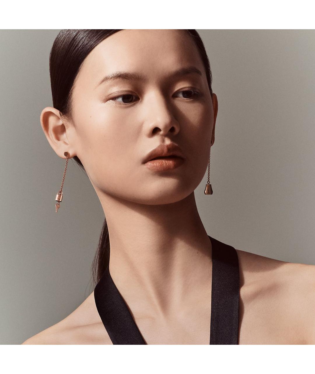 HERMES Золотые серьги из розового золота, фото 3