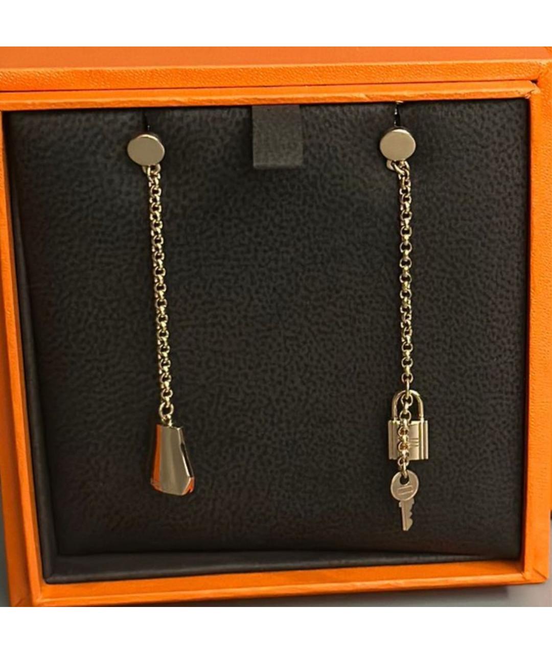 HERMES Золотые серьги из розового золота, фото 2