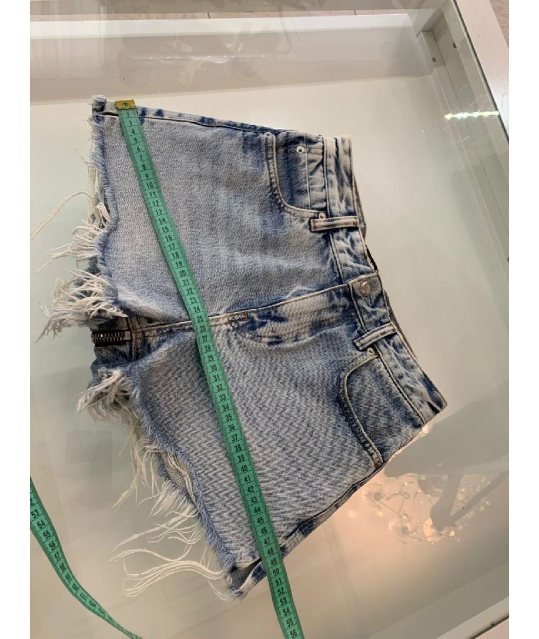 ALEXANDER WANG Голубые деним шорты, фото 7