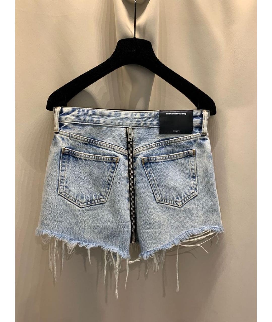 ALEXANDER WANG Голубые деним шорты, фото 2