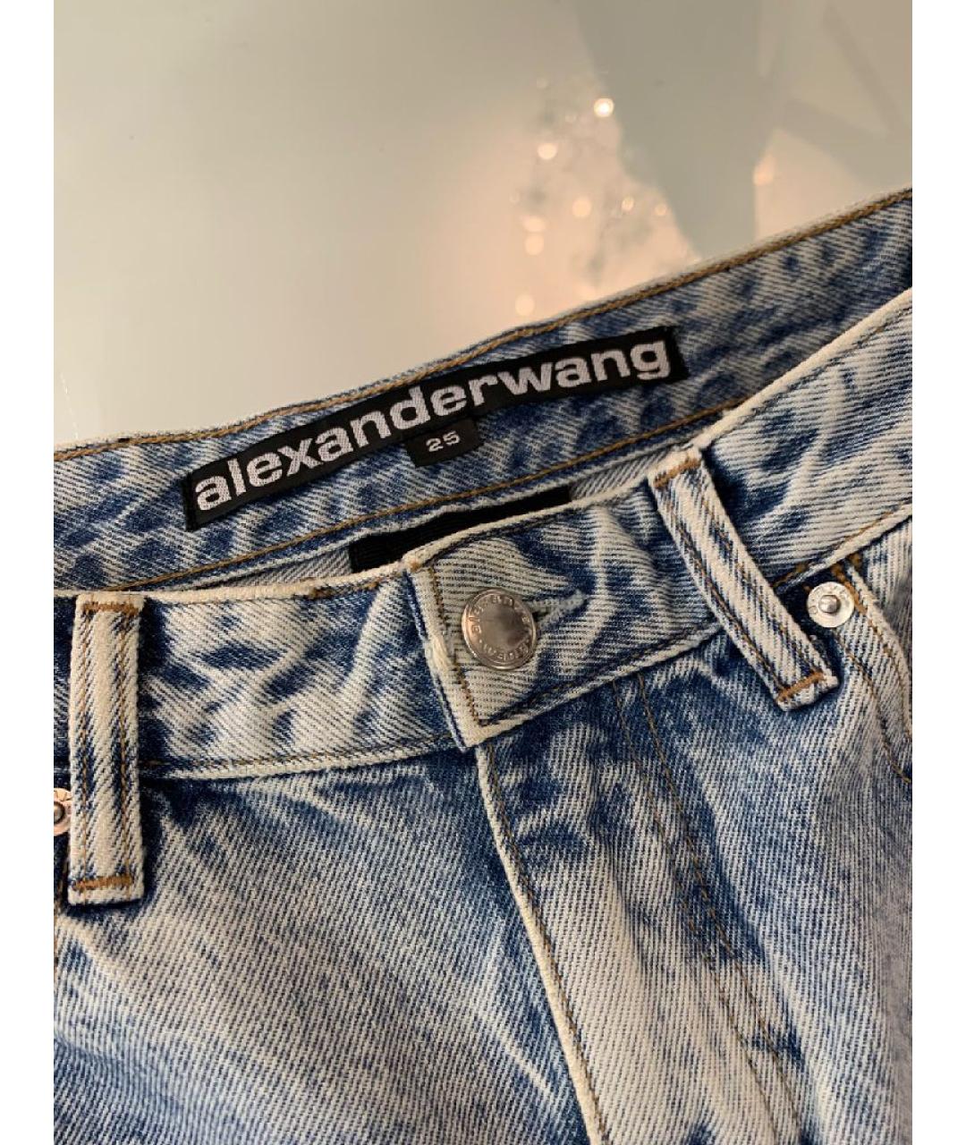 ALEXANDER WANG Голубые деним шорты, фото 4