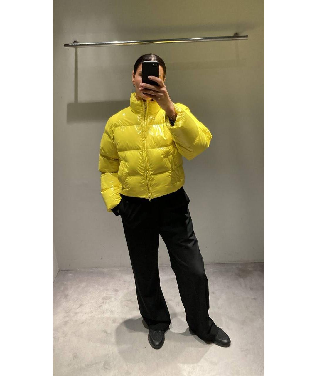 BALENCIAGA Желтая полиамидовая куртка, фото 4