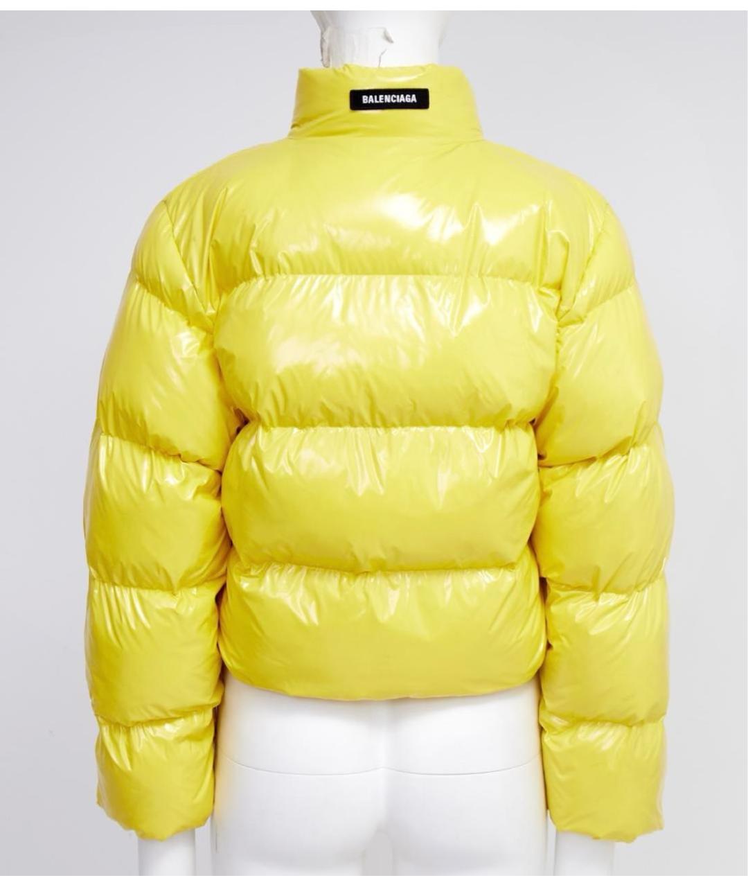 BALENCIAGA Желтая полиамидовая куртка, фото 2