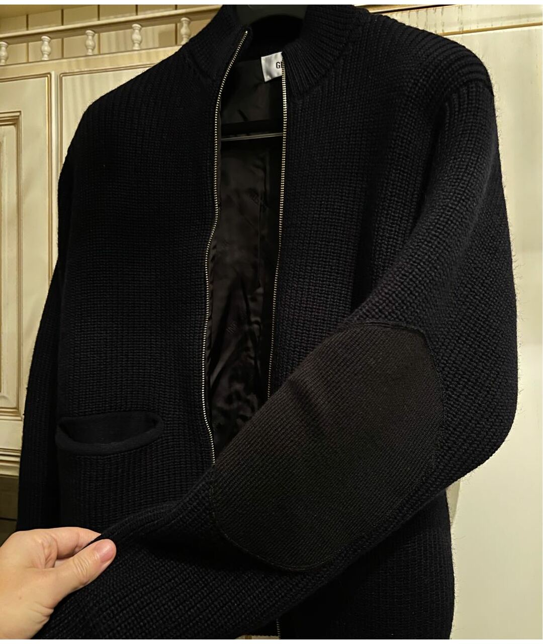 MAURO GRIFONI Черная шерстяная куртка, фото 4