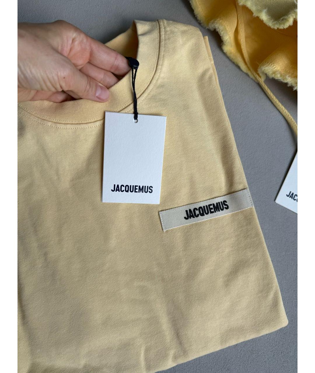 JACQUEMUS Хлопковая футболка, фото 4