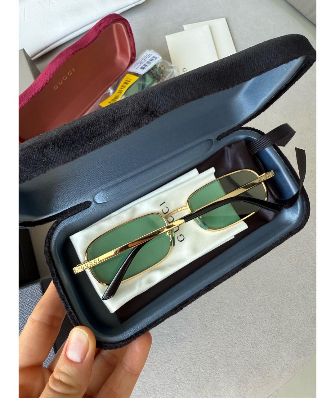 GUCCI Металлические солнцезащитные очки, фото 8