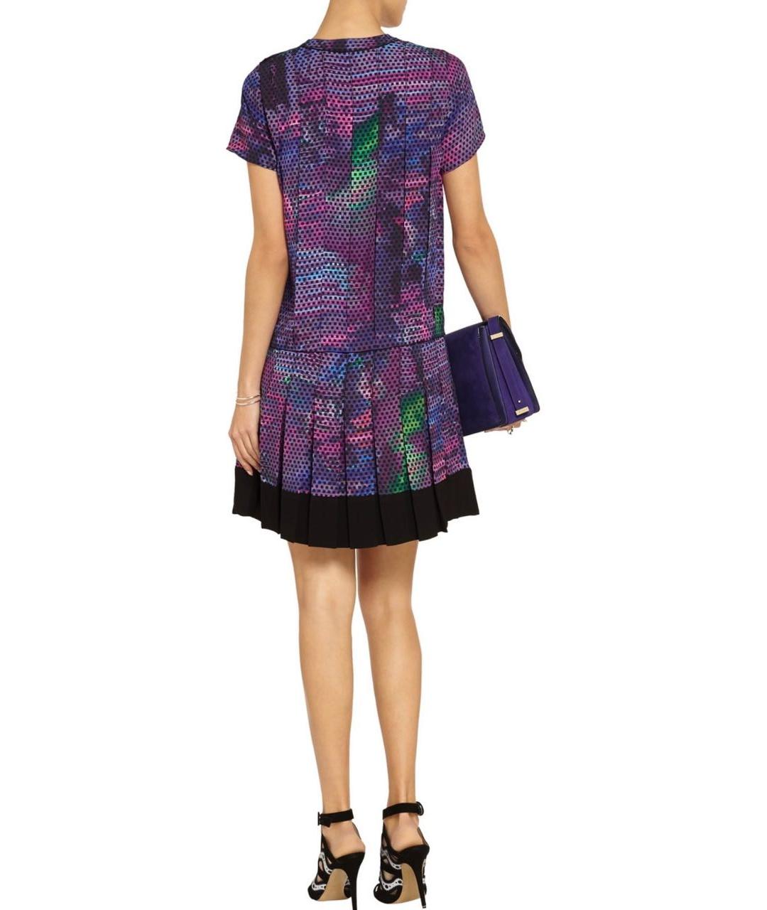 PROENZA SCHOULER Фиолетовое шелковое коктейльное платье, фото 8