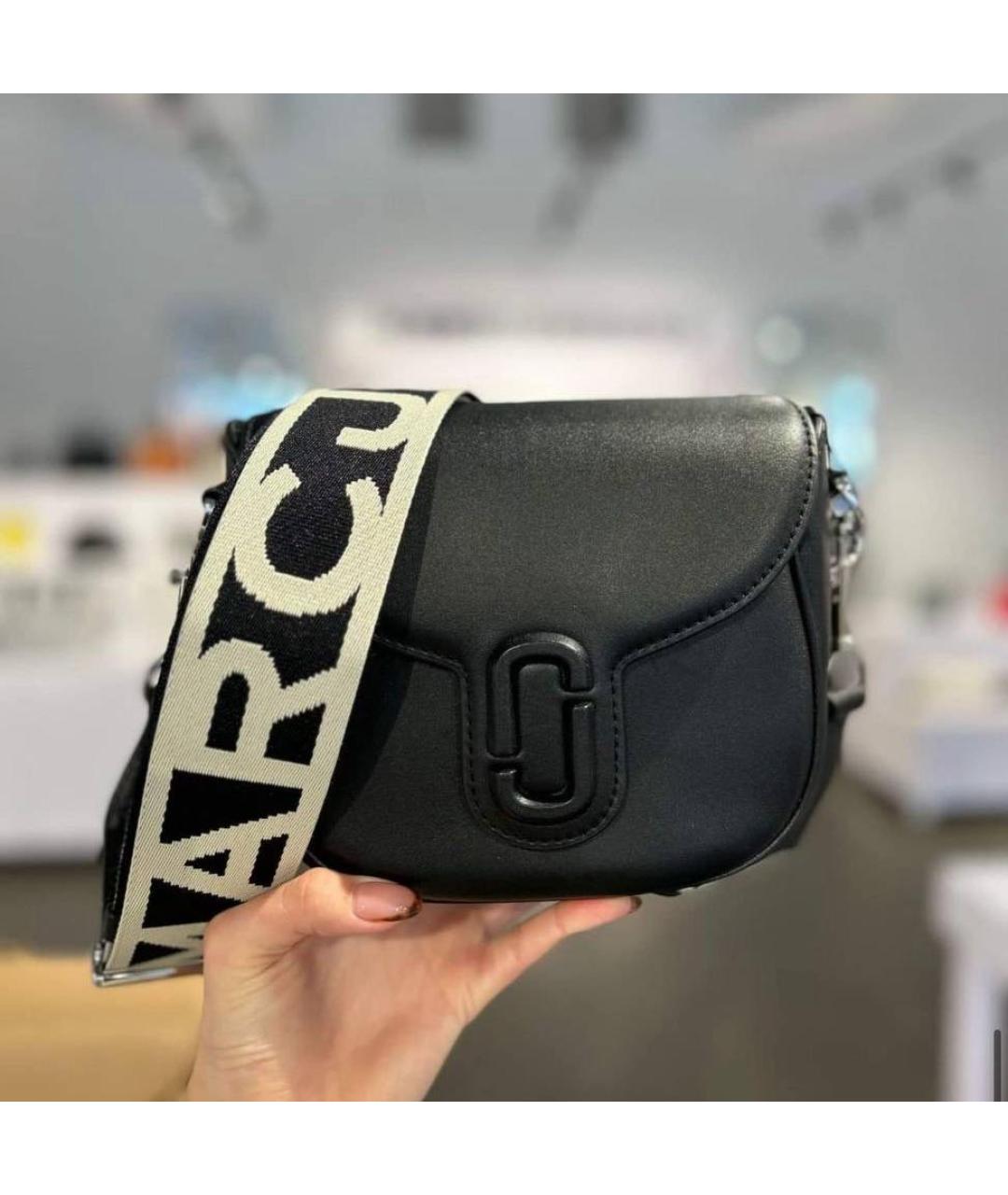 MARC JACOBS Черная кожаная сумка через плечо, фото 4