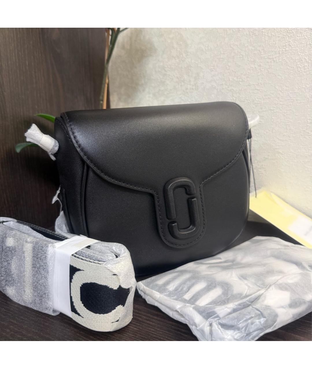 MARC JACOBS Черная кожаная сумка через плечо, фото 5