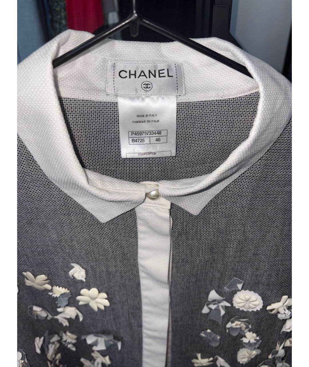 CHANEL Серая хлопковая рубашка, фото 2