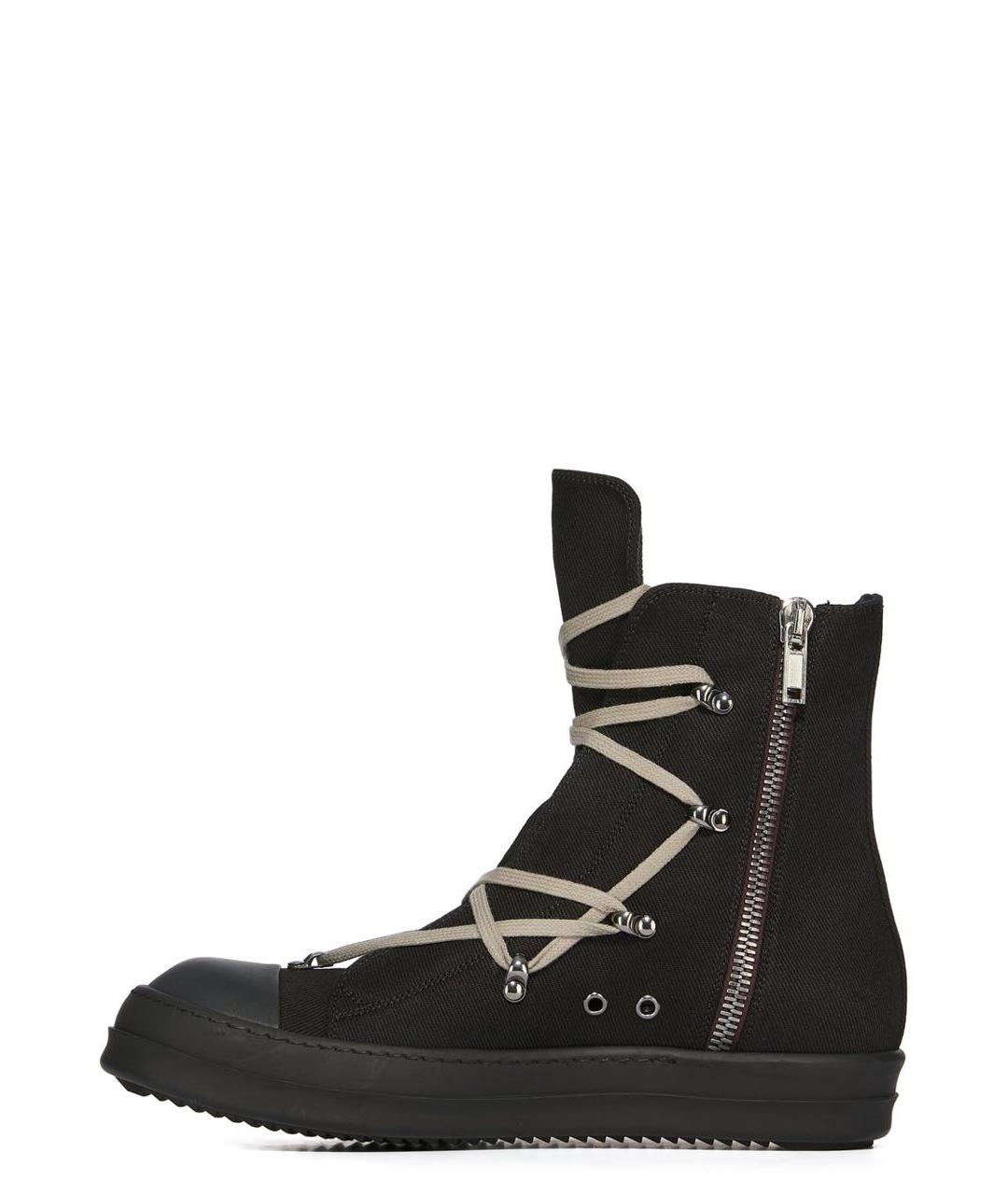 RICK OWENS DRKSHDW Черные кеды, фото 3