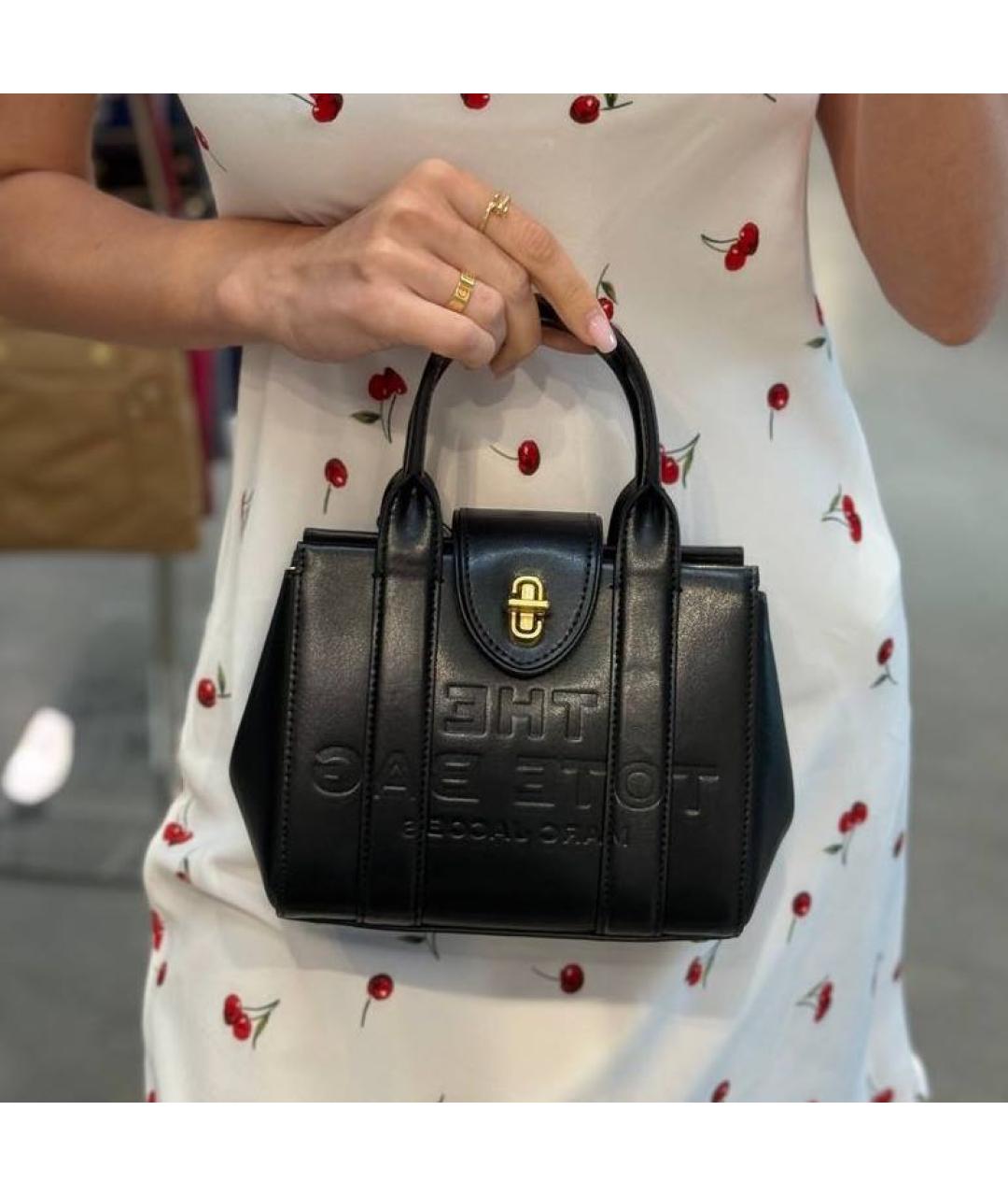 MARC JACOBS Черная кожаная сумка через плечо, фото 5