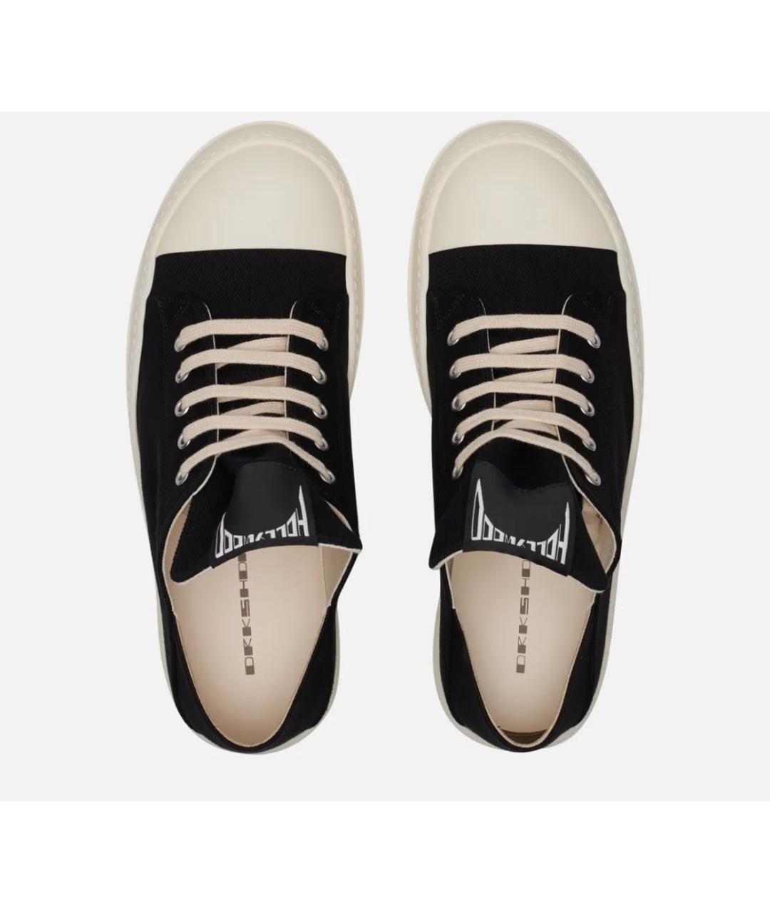 RICK OWENS DRKSHDW Черные кеды, фото 3