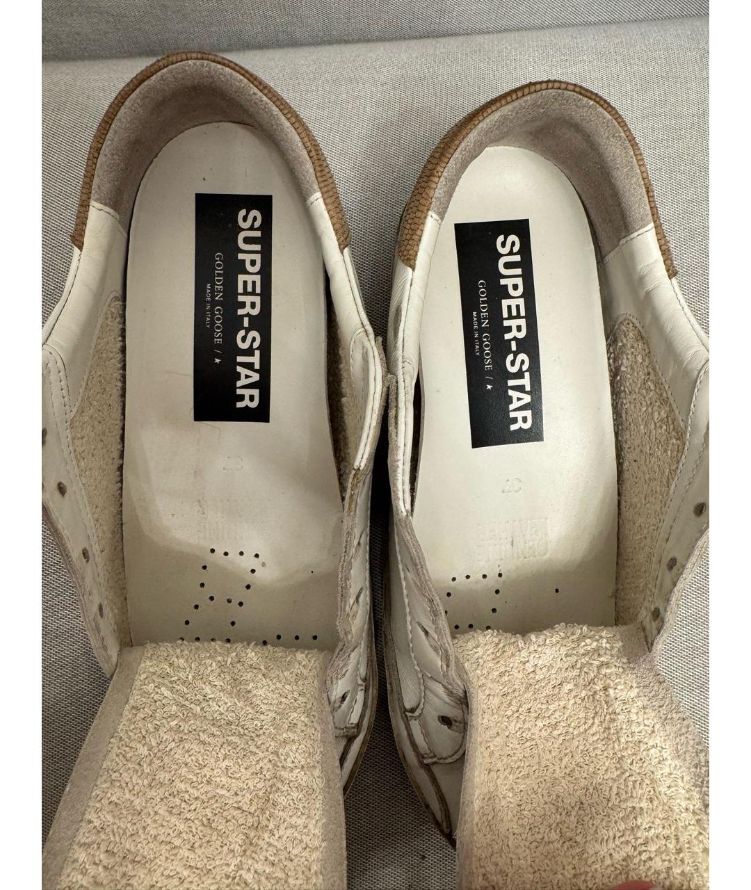GOLDEN GOOSE DELUXE BRAND Белые кожаные кеды, фото 7