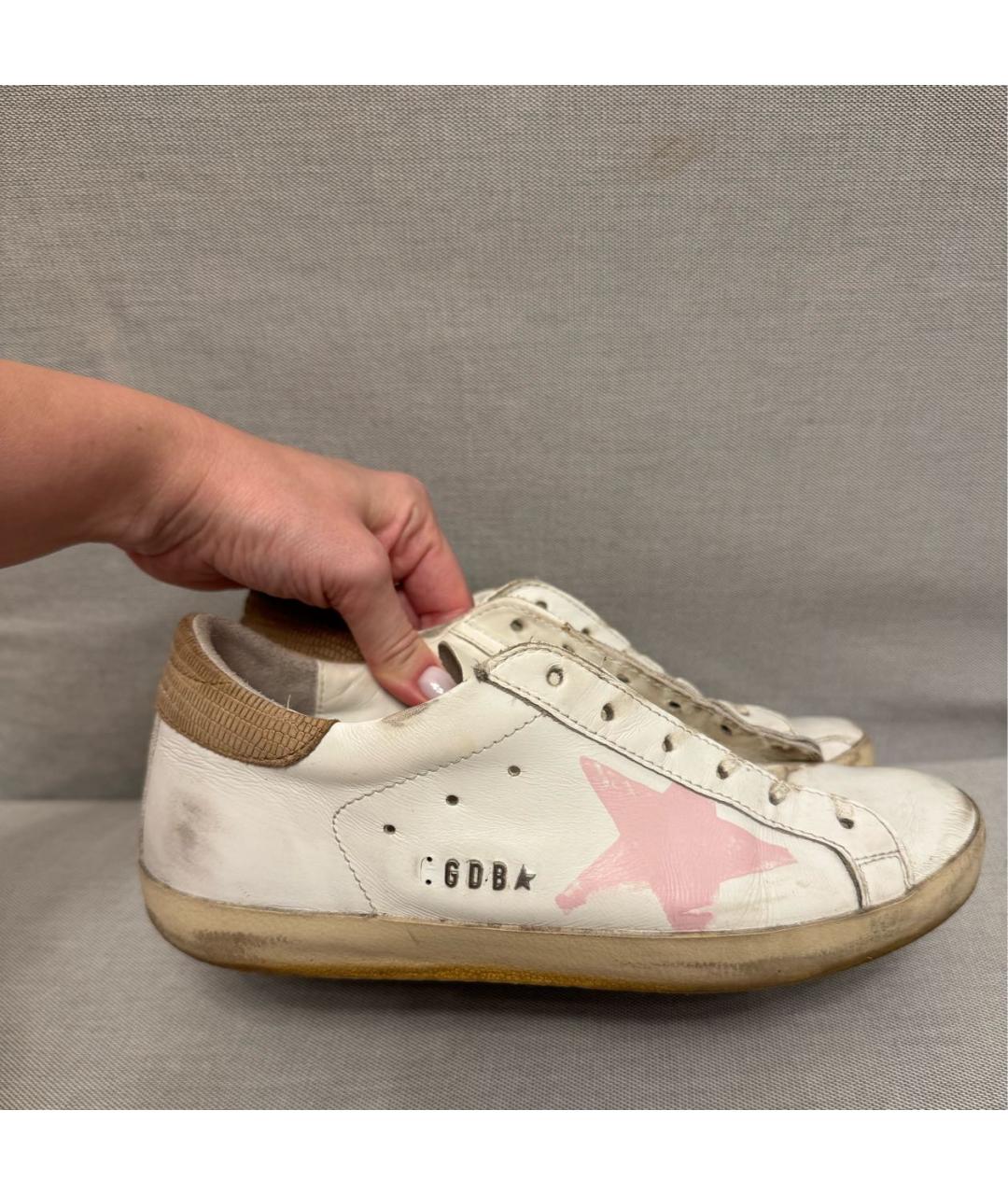 GOLDEN GOOSE DELUXE BRAND Белые кожаные кеды, фото 9