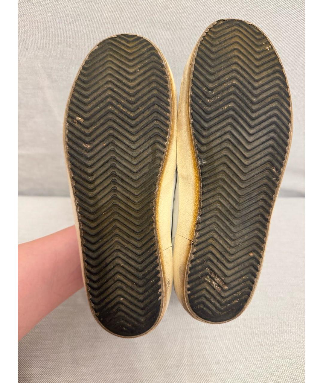 GOLDEN GOOSE DELUXE BRAND Белые кожаные кеды, фото 8
