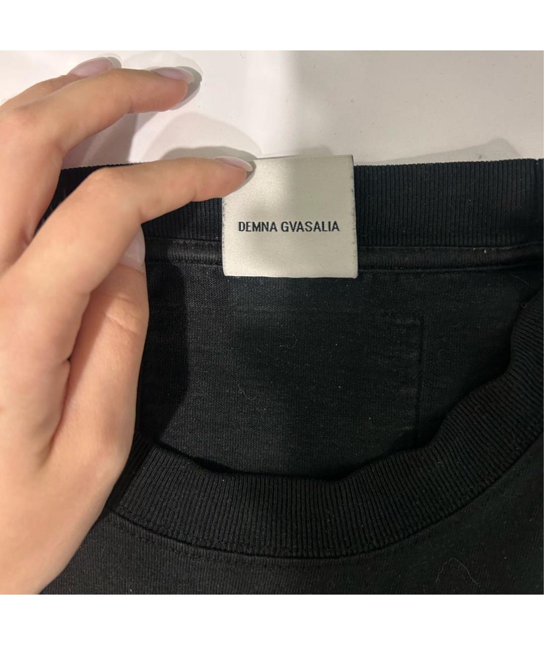 VETEMENTS Черная футболка, фото 3
