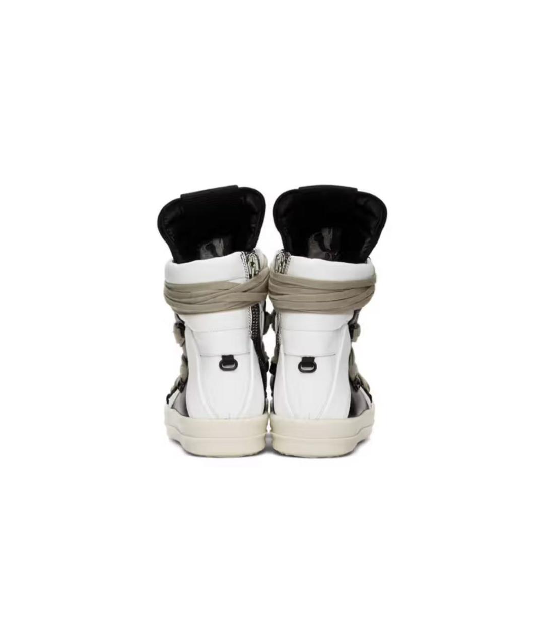 RICK OWENS Черные кожаные кеды, фото 3