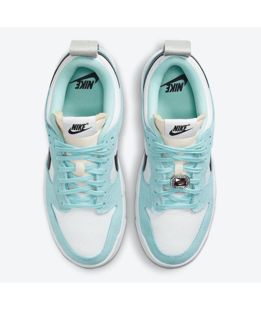 NIKE Бирюзовые замшевые кроссовки, фото 3