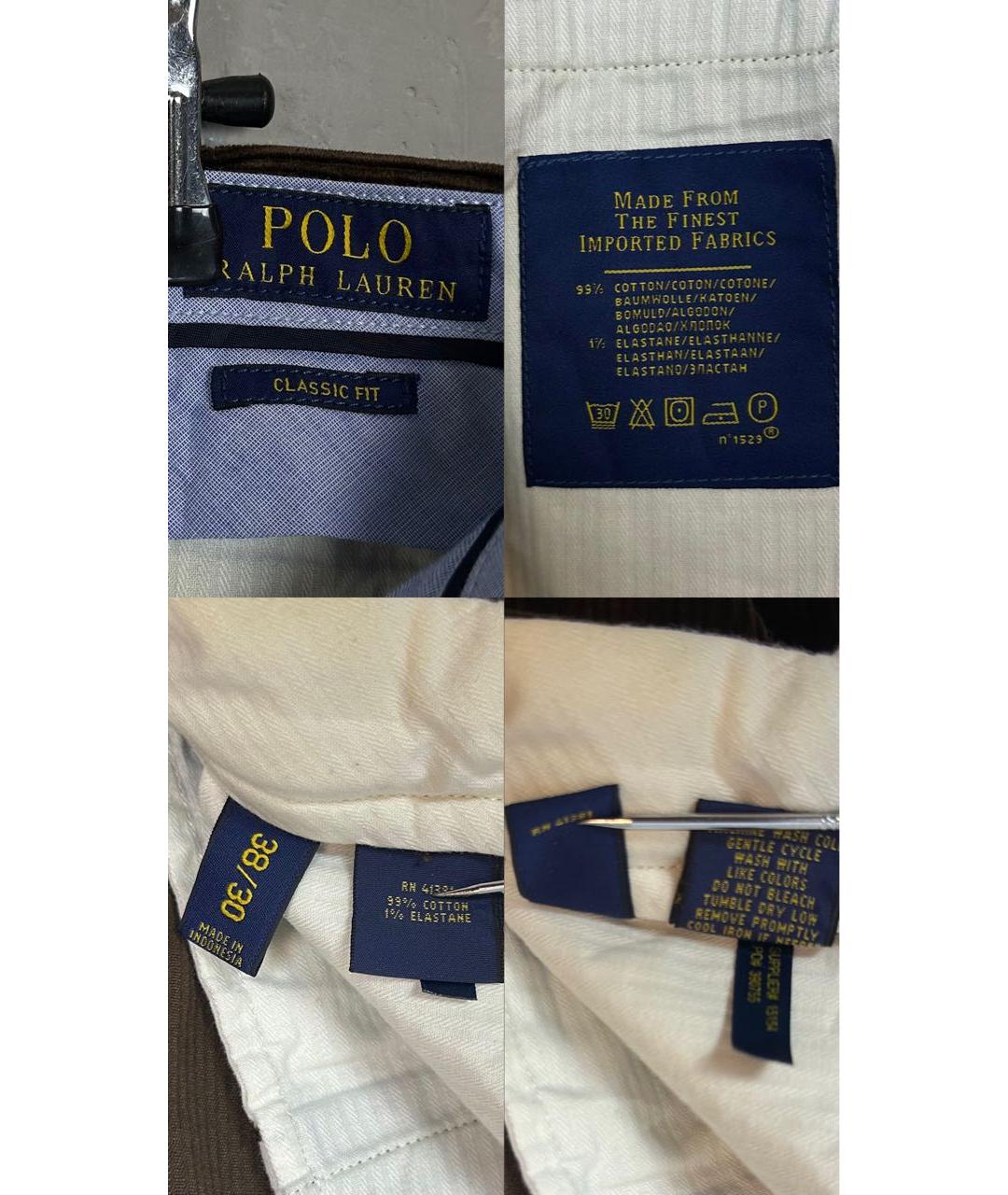 POLO RALPH LAUREN Коричневые брюки чинос, фото 8
