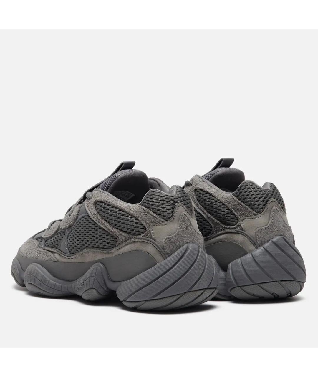 ADIDAS YEEZY Антрацитовые замшевые кроссовки, фото 4