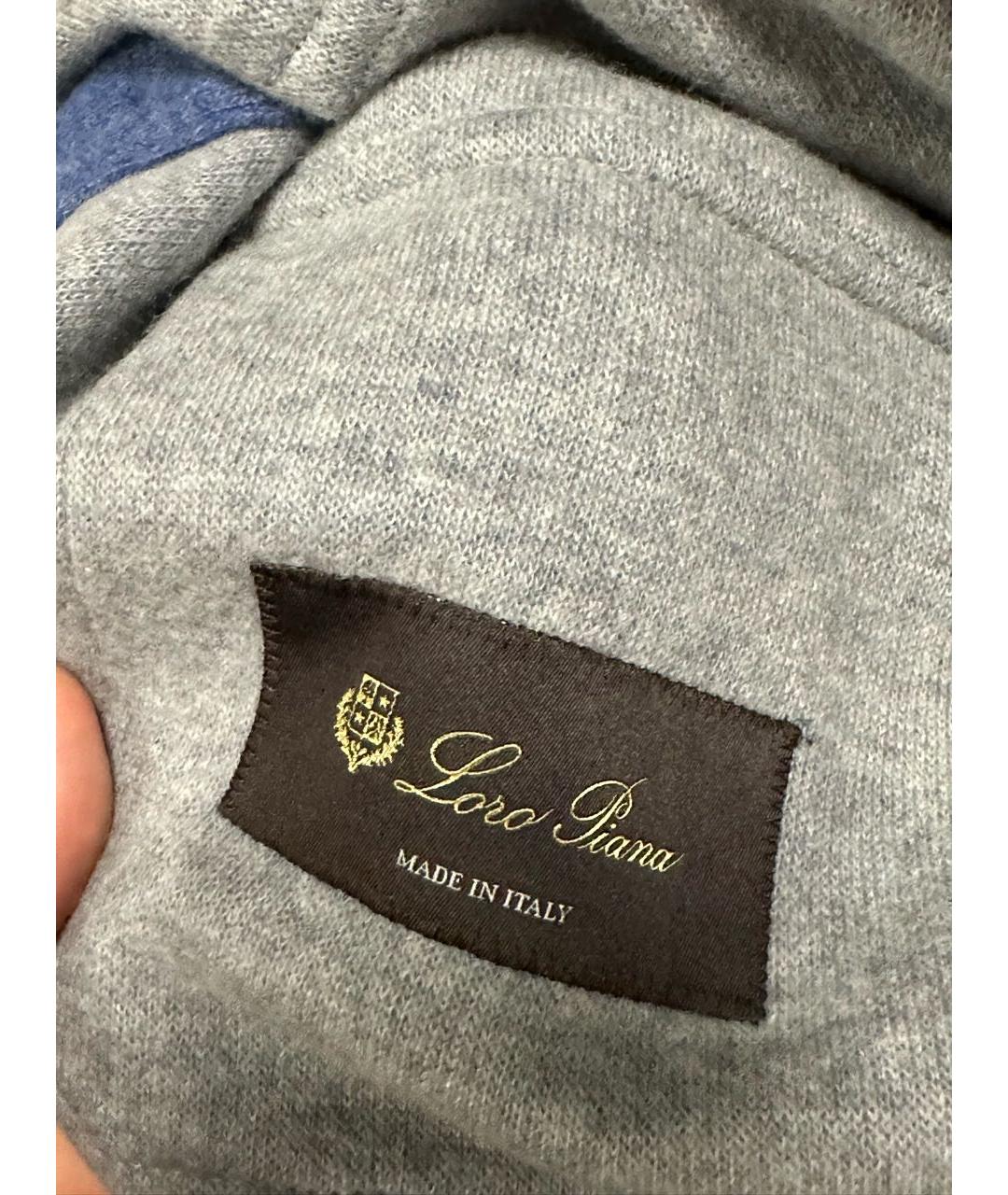 LORO PIANA Синяя кашемировая кэжуал рубашка, фото 5