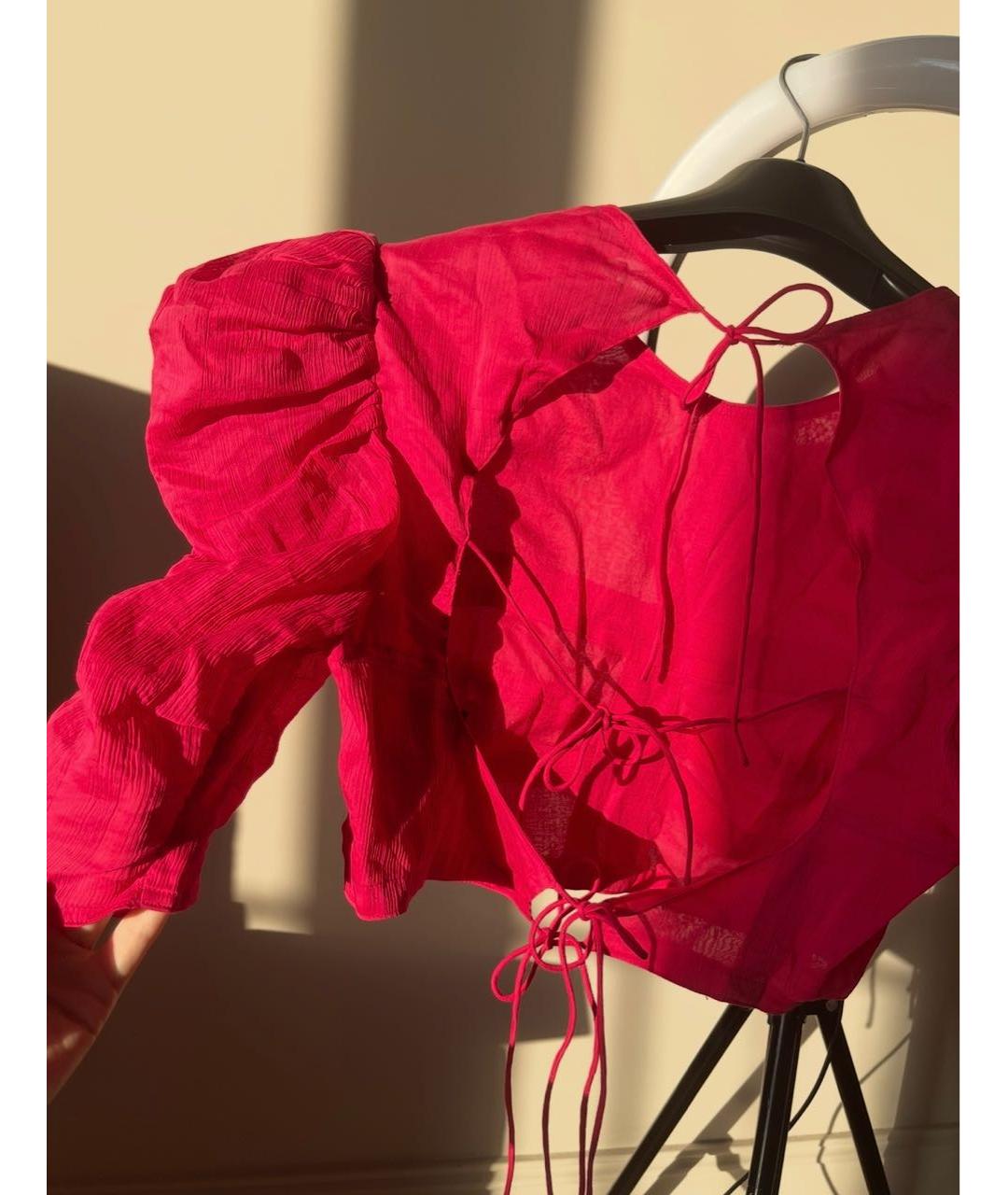ISABEL MARANT Розовая шелковая блузы, фото 3