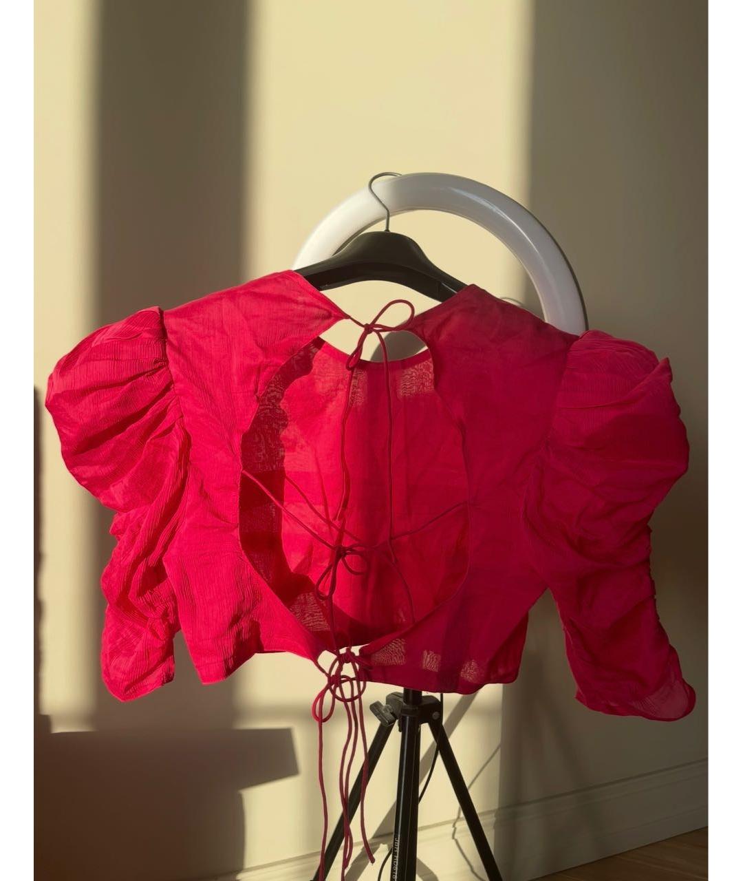 ISABEL MARANT Розовая шелковая блузы, фото 2