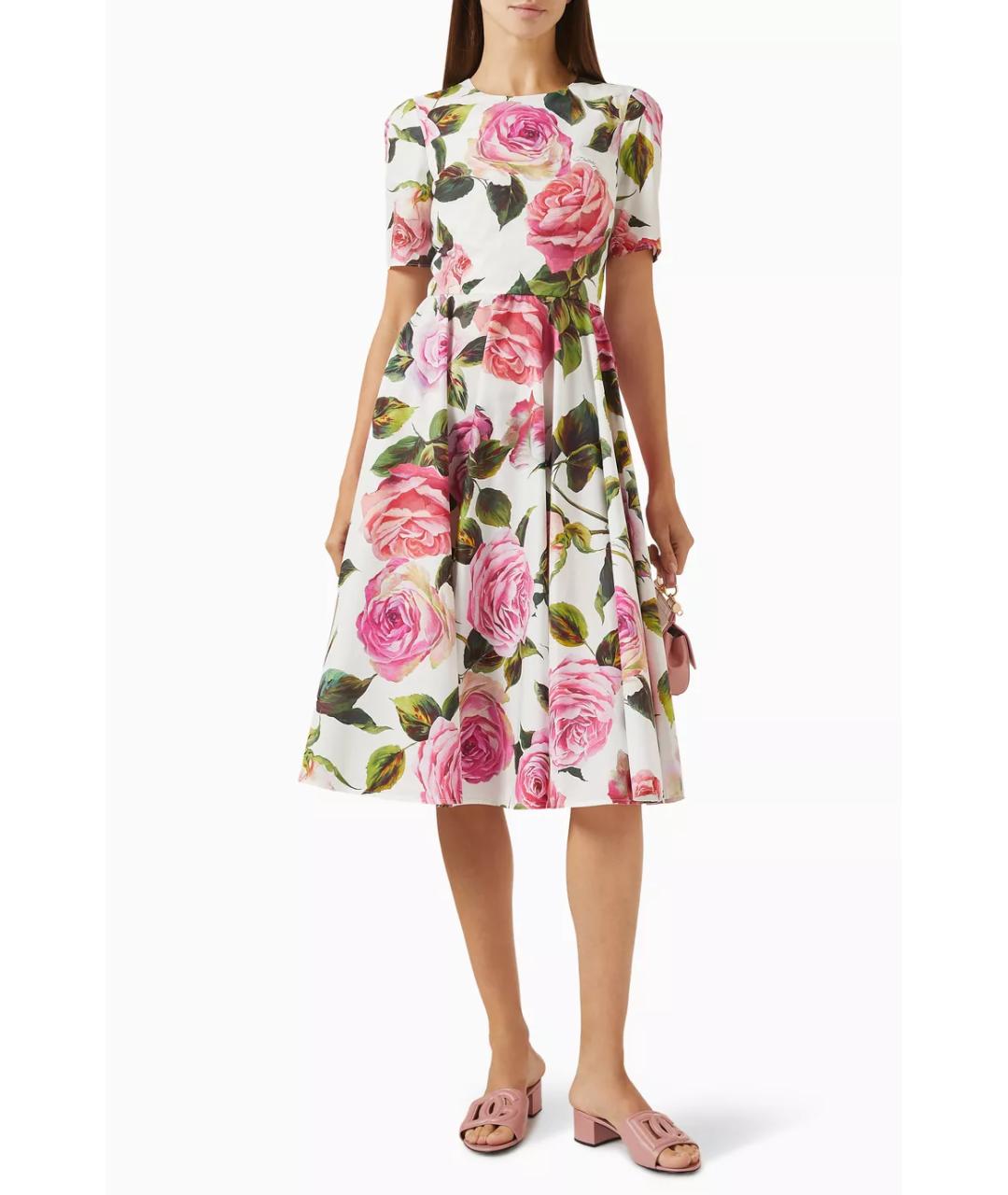 DOLCE&GABBANA Мульти коктейльное платье, фото 2