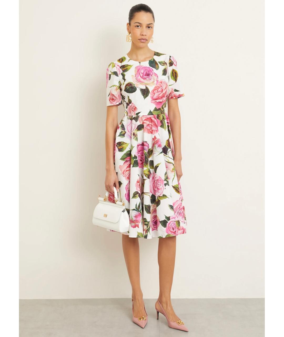 DOLCE&GABBANA Мульти коктейльное платье, фото 5