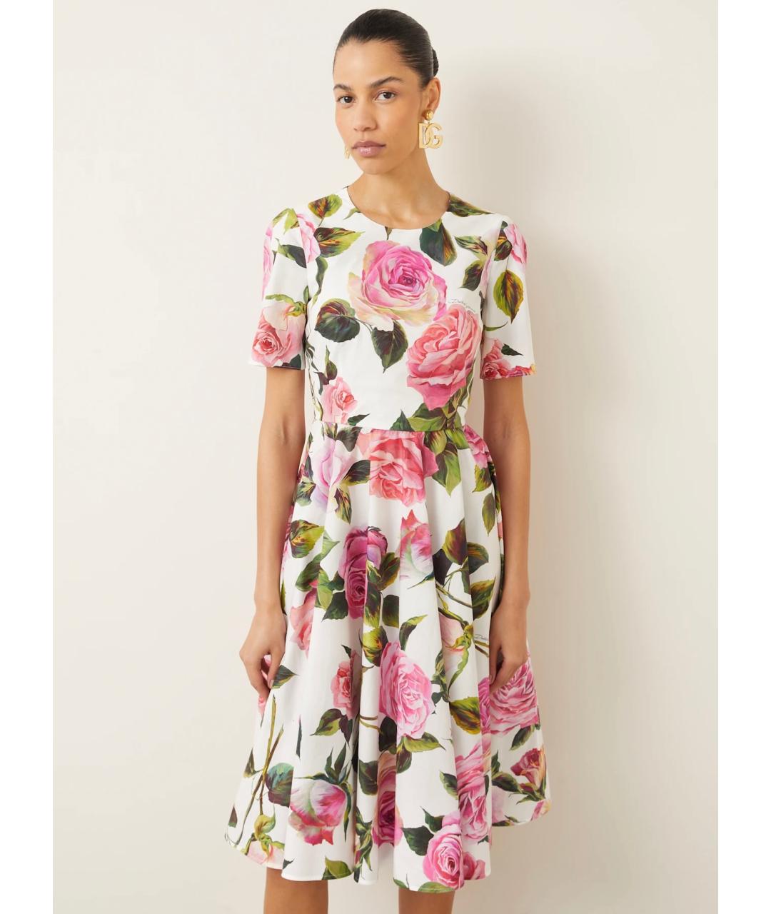 DOLCE&GABBANA Мульти коктейльное платье, фото 7