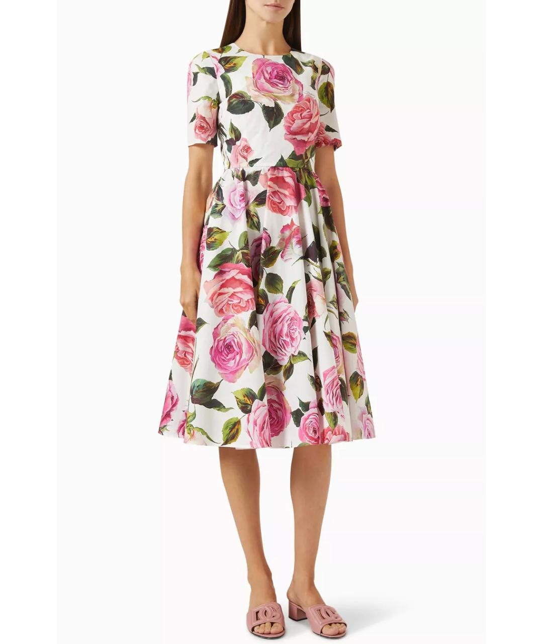DOLCE&GABBANA Мульти коктейльное платье, фото 3