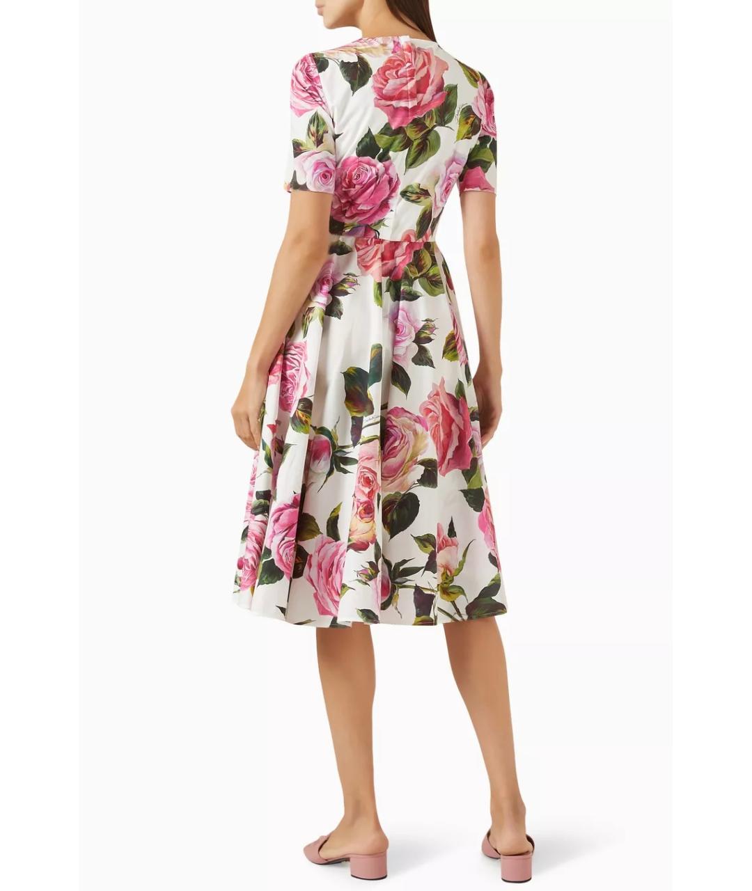 DOLCE&GABBANA Мульти коктейльное платье, фото 4