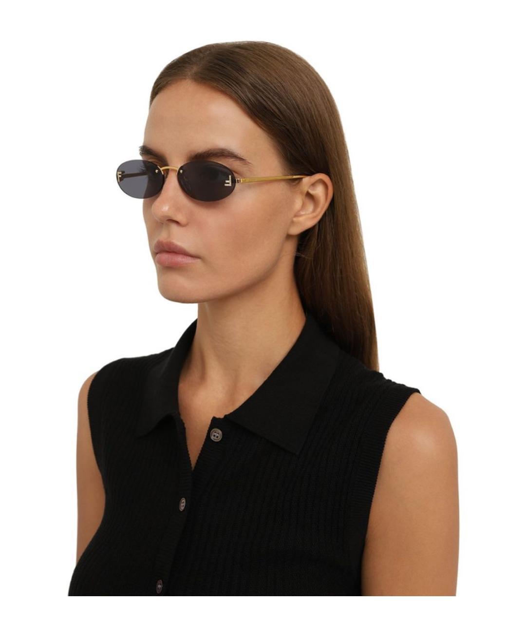 FENDI Темно-синие солнцезащитные очки, фото 5