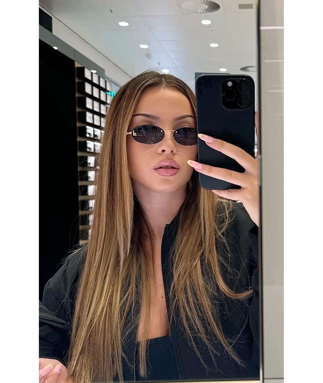 FENDI Темно-синие солнцезащитные очки, фото 7