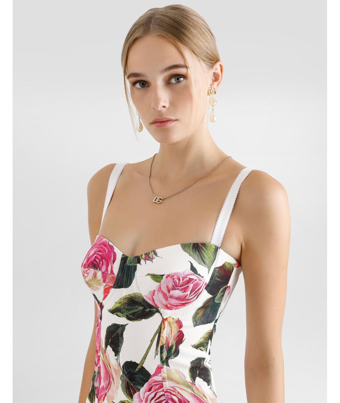 DOLCE&GABBANA Мульти коктейльное платье, фото 4