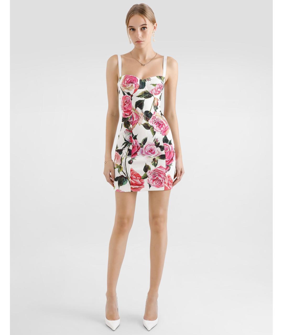 DOLCE&GABBANA Мульти коктейльное платье, фото 2