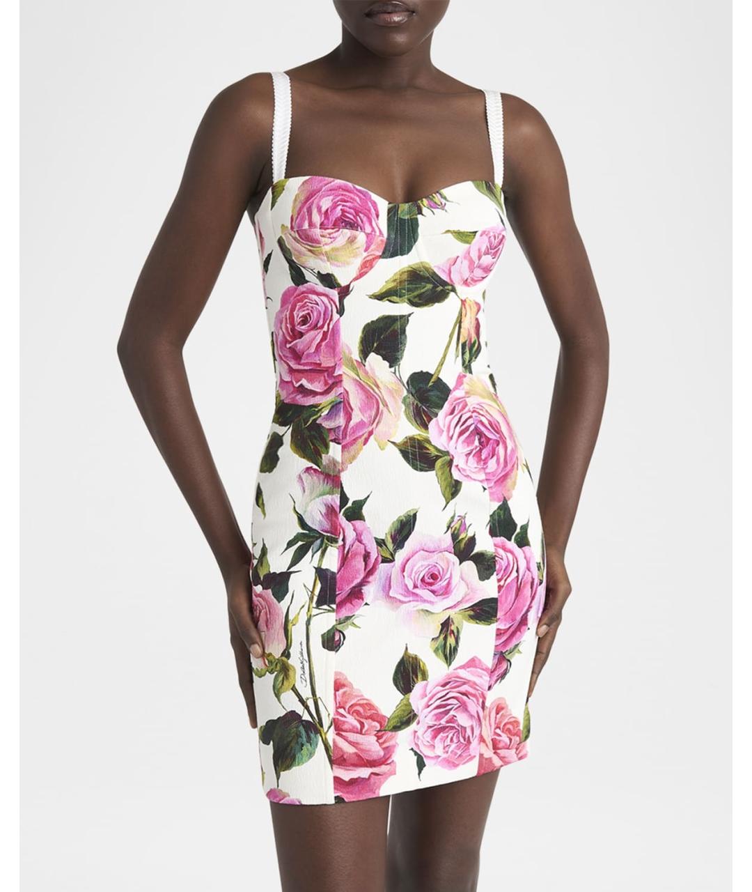 DOLCE&GABBANA Мульти коктейльное платье, фото 5
