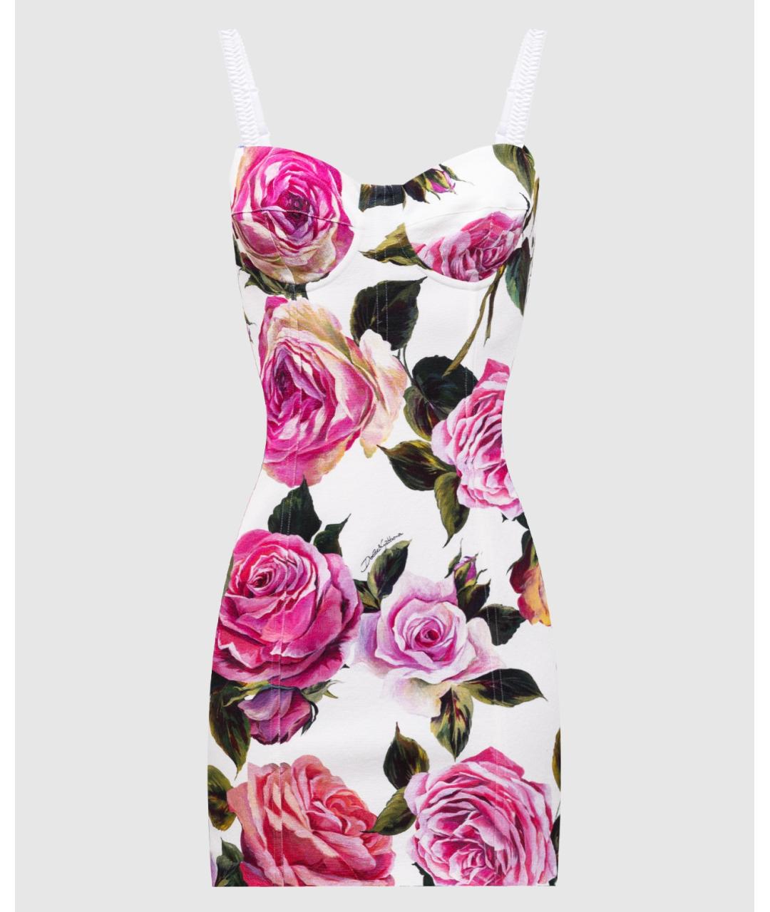 DOLCE&GABBANA Мульти коктейльное платье, фото 10