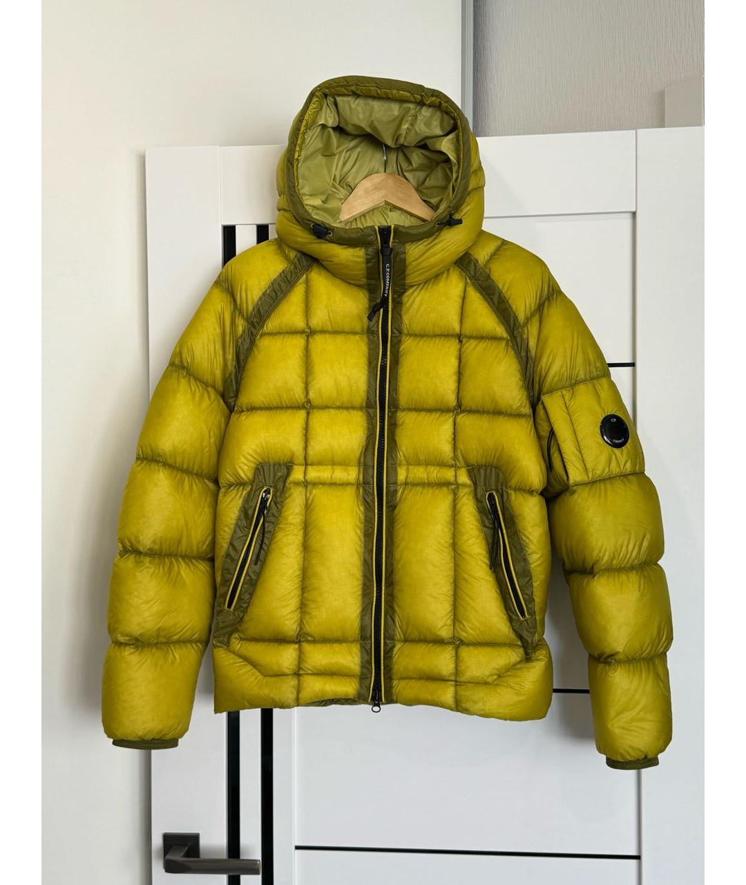 CP COMPANY Желтый полиэстеровый пуховик, фото 8