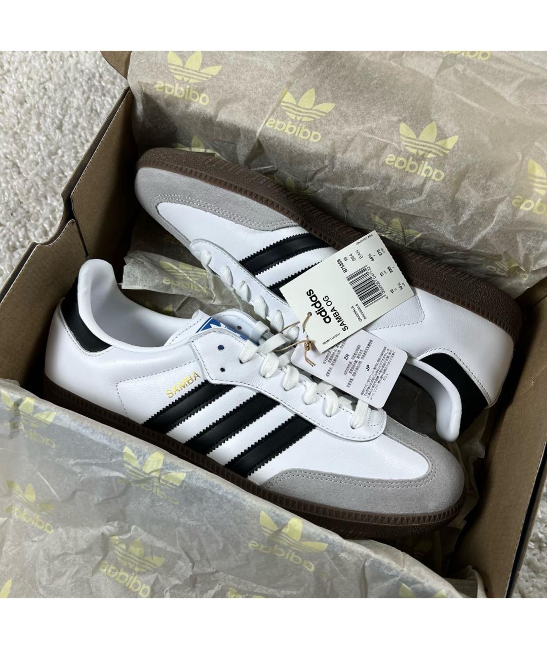 ADIDAS Белые кожаные низкие кроссовки / кеды, фото 2