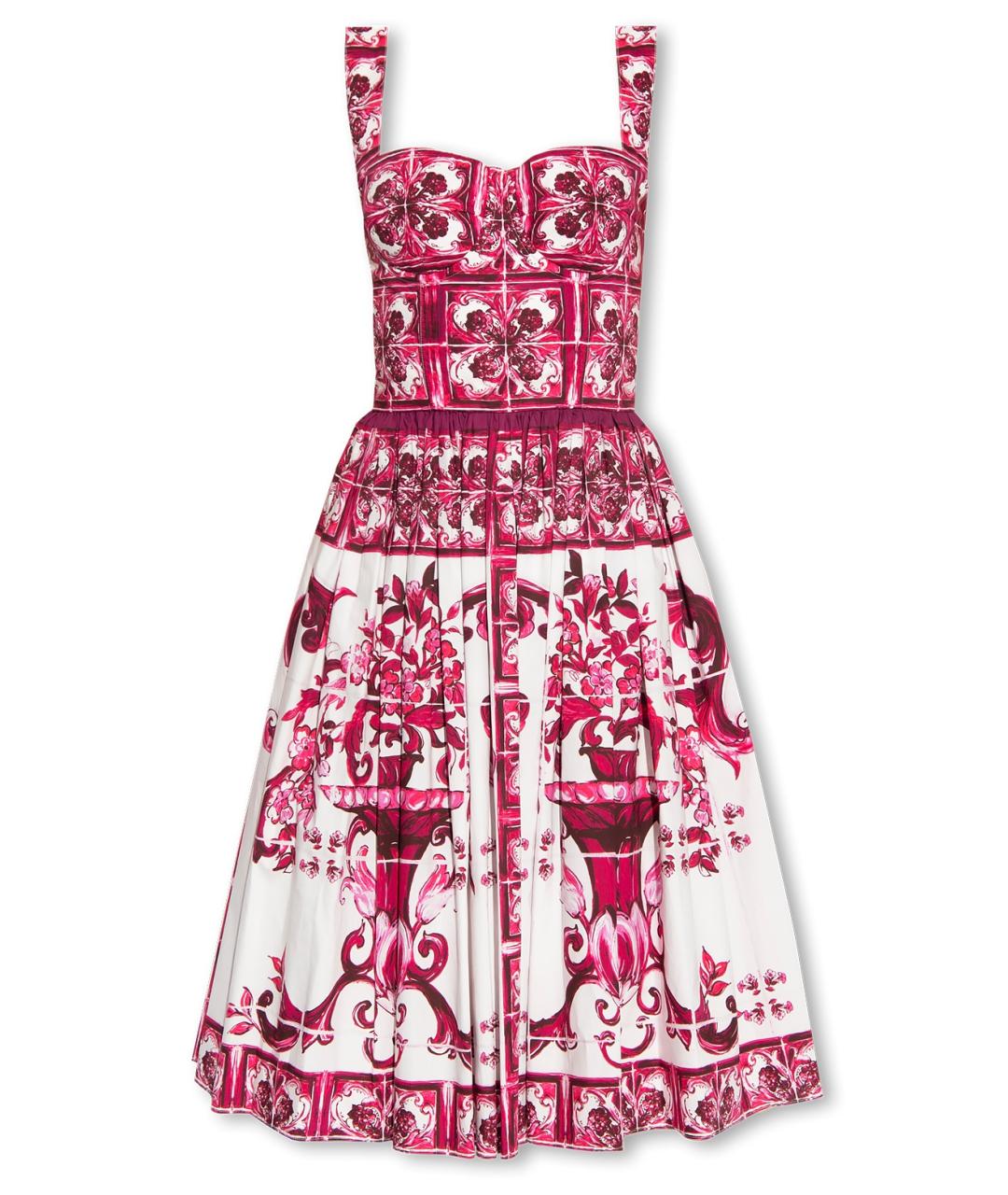 DOLCE&GABBANA Мульти коктейльное платье, фото 1