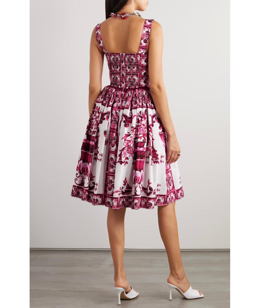 DOLCE&GABBANA Мульти коктейльное платье, фото 3